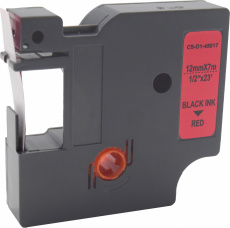 Картридж ленточный Cactus (45017) черный/красный для Dymo; Rhino (арт. CS-D1-45017)