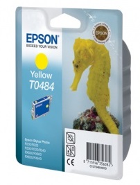 Оригинальный струйный картридж Epson T0484 Yellow (арт. C13T04844010)