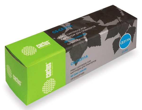 Картридж Cactus голубой (1000стр.) для HP (арт. CS-CE311A)