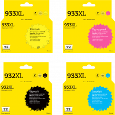 Комплект струйных картриджей T2 CN053AE/CN054AE/CN055AE/CN056AE (арт. IC-H932XL/933XL_MP)