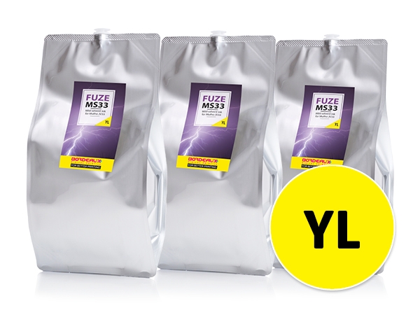 Сольвентные чернила Bordeaux Fuze MS 33 Yellow Solvent Ink Bag 1000 ml