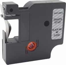 Картридж ленточный Cactus (45010) черный/прозрачный для Dymo; Rhino (арт. CS-D1-45010)