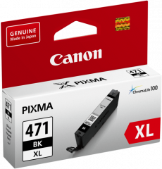 Оригинальный картридж Canon CLI-471XL BK (чёрный, увеличенной ёмкости 11 мл.) (арт. 0346C001)