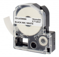 Картридж ленточный Cactus черный для Epson LW300, LW400, LW700, LW600P, LW1000P (арт. CS-LK5WBN)