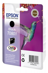 Картридж Epson T0801 black (security version) (арт. C13T08014021)