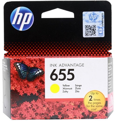 Картридж HP 655 Yellow (арт. CZ112АЕ)