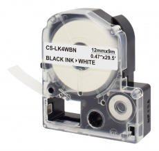 Картридж ленточный Cactus черный для Epson LW300, LW400, LW700, LW600P, LW1000P (арт. CS-LK4WBN)