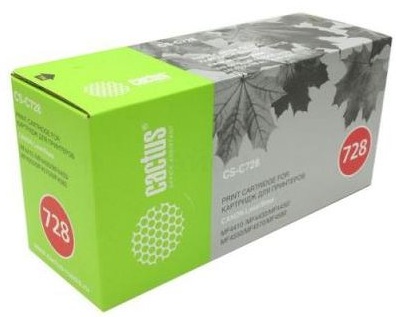 Картридж Cactus черный x2упак. (1600стр.) для Canon (арт. CS-C725D)