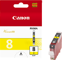 Оригинальный картридж Canon CLI-8Y (жёлтый, 13 мл.) (арт. 0623B024)