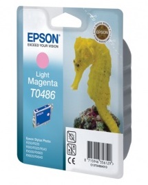 Оригинальный струйный картридж Epson T0486 Light Magenta (арт. C13T04864010)
