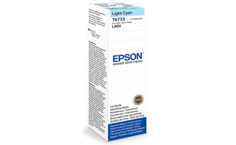 Картридж Epson T6735 Light Cyan ink bottle 70ml (арт. C13T67354A)