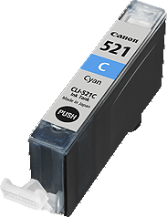 Оригинальный картридж Canon CLI-521 C (голубой, 9 мл.) (арт. 2934B004)