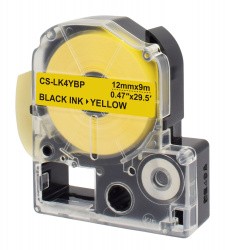 Картридж ленточный Cactus черный для Epson LW300, LW400, LW700, LW600P, LW1000P, K400, Z700, Z900 (арт. CS-LK4YBP)