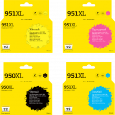 Комплект струйных картриджей T2 CN045AE/CN046AE/CN047AE/CN048AE (арт. IC-H950XL/951XL_MP)
