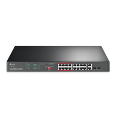 Коммутатор/ 16-Port PoE+ Switch, 16 10/100Mbps RJ45 Ports, 2 Combo RJ-45/SFP Slots, 192W PoE Power