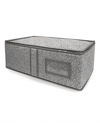 Кофр ГЕЛЕОС для хранения вещей, «Грей» / Серый, 60х30х20 см (арт. ГРЕ-21)