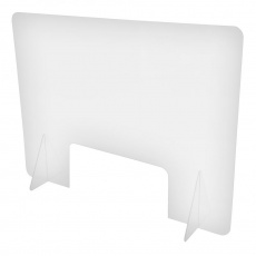 Экран защитный Office Kit настольный 61×81 см, с окном 40×20 см, акрил (арт. SCR-OK60804022)