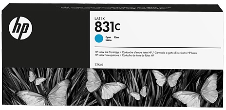 Картридж HP 831C 775-ml Cyan Latex Ink Cartridge (арт. CZ695A)