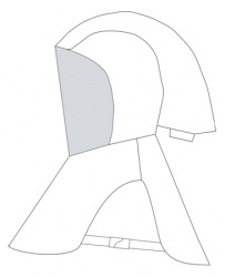 Пневмошлем LAMSYSTEMS X-BIO. Ткань: LS-MT 680 (арт. КБЗ.26)