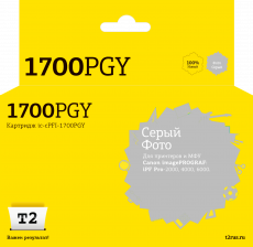 Струйный картридж T2 PFI-1700PGY/0782C001 (арт. IC-CPFI-1700PGY)