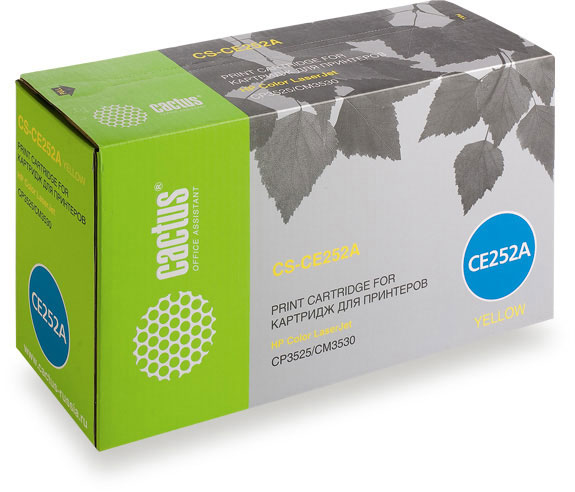 Картридж Cactus желтый (7000стр.) для HP (арт. CS-CE252AR)