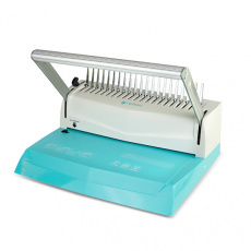 Переплетчик ГЕЛЕОС БП-16 бирюзово-белый на пластиковую пружину, А4 (арт. БП16пбб)