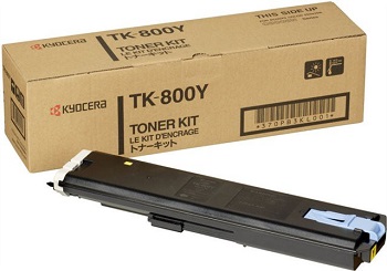 Оригинальный тонер-картридж Kyocera TK-800Y (жёлтый, 10000 стр.) (арт. 370PB3KL)