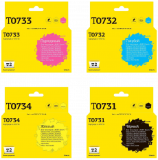 Комплект струйных картриджей T2 C13T07354A10/C13T10554A10 (арт. IC-ET0735)