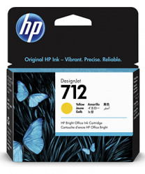 Оригинальный струйный картридж HP 712 Yellow (желтый) (арт. 3ED69A)