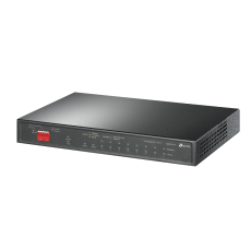 Коммутатор/ 8-port gigabit Unmanaged PoE+ Switch with 1 Gigabit RJ-45 + 1 SFP uplink ports, desktop 