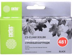 Картридж Cactus черный (12мл) для Canon (арт. CS-CLI481XXLBK)