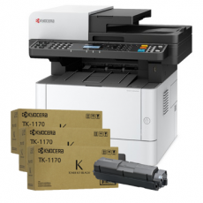 МФУ лазерное черно-белое Kyocera ECOSYS M2040dn с дополнительными 3 тонерами TK-1170 (арт. M2040dn+3TK-1170)