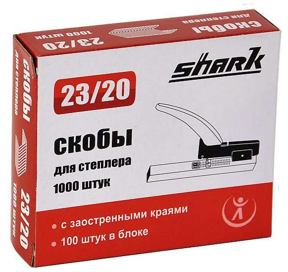 Скобы для степлера Реалист для Shark 23/20 (1000 шт.) (арт. 5764)