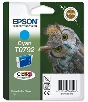 Оригинальный струйный картридж Epson T0792 Cyan (арт. C13T07924010)