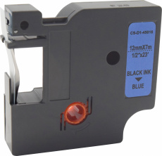 Картридж ленточный Cactus (45016) черный/синий для Dymo; Rhino (арт. CS-D1-45016)