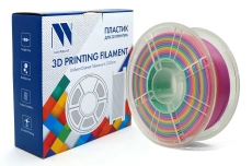 Филамент NV Print PLA+ Rainbow 01 1.75 мм, 1 кг (арт. NV-3D-PLA-P-RAINBOW-01)