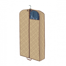 Чехол ГЕЛЕОС для пуховиков и коротких дубленок «Миндаль» / Бежевый, 100х60х10 см (арт. МНД_09)