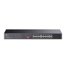 Коммутатор/ 18-port gigabit Unmanaged switch with 16 PoE+ ports, 18 10/100/1000Mbps RJ-45 port, 2 co