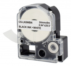 Картридж ленточный Cactus черный для Epson LW700, LW600P, LW1000P, Z700, Z900 (арт. CS-LK6WBN)