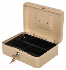 Ящик для денег Cactus 90x250x180, бежевый, сталь, 1.367 кг (арт. CS-CB-003WT)