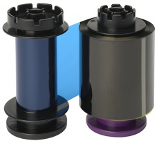 Цветная ретрансферная лента Evolis YMCK+К (400 оттисков/ролик) (арт. RT5F011EAA)