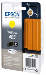 Картридж струйный Epson 405 Suitcase DURABrite Ultra, желтый (300 стр.) (арт. C13T05G44010)
