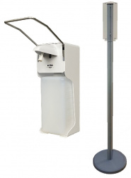 Локтевой дозатор HOR D004A на стойке ПТ-50 (арт. HOR-D004A+ПТ-50)
