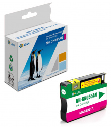 Струйный картридж G&G 933XL для HP пурпурный (14 мл) (арт. NH-CN055AN)