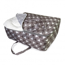 КОФР с ручками ГЕЛЕОС Бэг-02 (M), серый треугольник (арт. БЭГ-02М)