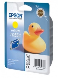 Оригинальный струйный картридж Epson T0554 Yellow (арт. C13T05544010)