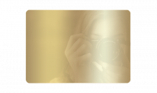 Металлическая пластина OEM (золотая глянцевая) 30.5*61 см (арт. X-1 / 1021-1)