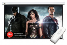Экран для проектора SOK Cinema 200x112см Motoscreen 16:9 настенно-потолочный 90″ (арт. SCPSM-200x112)