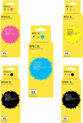 Комплект струйных картриджей T2 PGI-470BK XL/CLI-471 XL (арт. IC-CCLI-471XL_MP)