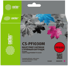 Струйный картридж Cactus (пурпурный, 260 мл.) (арт. CS-PFI030M)